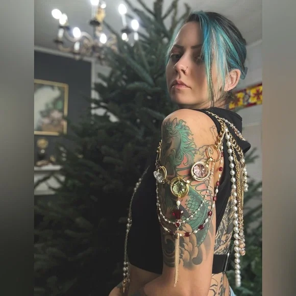 Handmade body chain harness - Picture 2 of 3